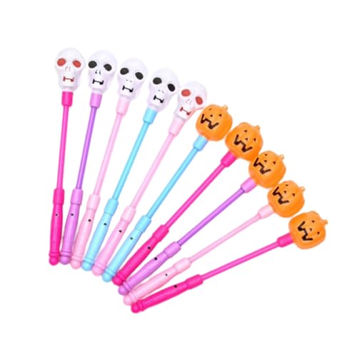 Toyvian 10Stücke Halloween Leuchtende Kürbis Schädel Handrassel Zufällige Farben Luminous Shaking Stick für Partys und Veranstaltungen für Halloween Feiern Toyvian 10Stücke Halloween Leuchtende Kürbis Schädel Handrassel Zufällige Farben Luminous Shaking Stick für Partys und Veranstaltungen für Halloween Feiern von Toyvian