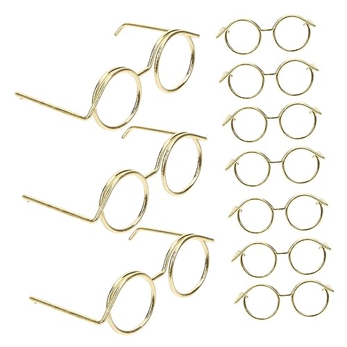 Toyvian 10Stücke Puppengläser Miniaturen Puppenhaus Zubehör Runde Goldene Brille Ohne Gläser Für Puppen Basteln Und Dekorieren Puppenbrille Für Kreative Spielideen Toyvian 10Stücke Puppengläser Miniaturen Puppenhaus Zubehör Runde Goldene Brille Ohne Gläser Für Puppen Basteln Und Dekorieren Puppenbrille Für Kreative Spielideen von Toyvian