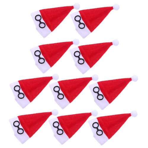 Toyvian 10stücke Miniaturhüte Aus Flanell Kleine Weihnachts-schneemann-Kappen Weinflaschen-abdeckungshalter Weihnachtsbaum-puppenhut Besteck-Dekoration Tisch-Dinner-Dekoration Toyvian 10stücke Miniaturhüte Aus Flanell Kleine Weihnachts-schneemann-Kappen Weinflaschen-abdeckungshalter Weihnachtsbaum-puppenhut Besteck-Dekoration Tisch-Dinner-Dekoration von Toyvian