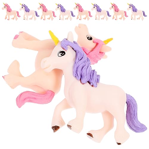 Toyvian 10stücke Teiliges Mini Einhorn Figuren Dekoration Für Kuchen Party Und Raumgestaltung Süße Statuen Für Mini Für Einhorn- von Toyvian
