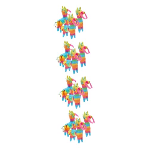 Toyvian 12 Stk Mexikanische Piñata Mit Gefüllte Pinatas Fiesta-taco-partyzubehör Kinderspielzeug Pinata-stoffe Für Das Klassenzimmer Bunte Pinata Papier Bankett Füllstoff Karton von Toyvian