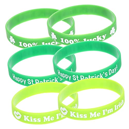Toyvian 12 Stück Klee-armband Party Armband Schlüssel Süß Armbänder Für St. Patricks Day Armband Patricks Day Armbänder Freundschaftsbänder Sportarmbänder Kieselgel Toyvian 12 Stück Klee-armband Party Armband Schlüssel Süß Armbänder Für St. Patricks Day Armband Patricks Day Armbänder Freundschaftsbänder Sportarmbänder Kieselgel von Toyvian