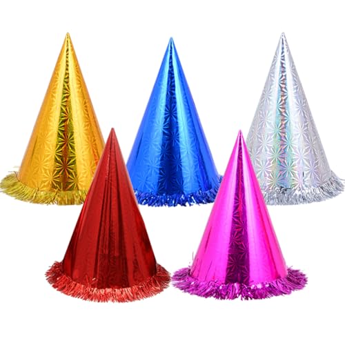 Toyvian Kappen 12st Hutschachtel Geburtstagshut Geburtstagsparty-hüte Partyhüte Für Erwachsene Gold Und Silber Kind - Partyhüte Für Kinder von Toyvian