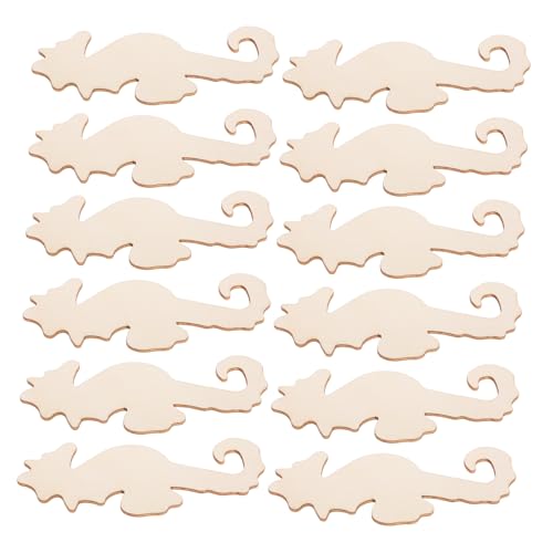 Toyvian 12 Stück Seepferdchen aus Holz Seepferdchen-Partydekorationen Seepferdchen Dekoration hölzern Light Brown von Toyvian