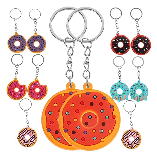 Toyvian 12 Stück Teiliges Donut Schlüsselanhänger PVC Softgummi Anhänger in Realistischer Donut Form Bunte Taschenanhänger für Rucksack Dekoration und Geschenkoption Toyvian 12 Stück Teiliges Donut Schlüsselanhänger PVC Softgummi Anhänger in Realistischer Donut Form Bunte Taschenanhänger für Rucksack Dekoration und Geschenkoption von Toyvian
