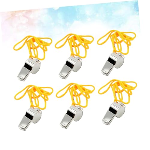 Toyvian 12 Stück Teiliges Edelstahl Signalpfeifen mit Schlüsselanhänger Laute Notfallpfeifen für Outdoor Survival Camping Wandern und Training Langlebig Leicht und Einfach zu Tragen Toyvian 12 Stück Teiliges Edelstahl Signalpfeifen mit Schlüsselanhänger Laute Notfallpfeifen für Outdoor Survival Camping Wandern und Training Langlebig Leicht und Einfach zu Tragen von Toyvian