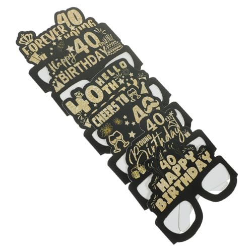 Toyvian 12 Stück Teiliges Geburtstagsbrillen aus Papier Leichte Partybrille für Geburtstag Wiederverwendbare Geburtstagsdeko und Partyzubehör für Karneval Kostüm und Fotospaß von Toyvian