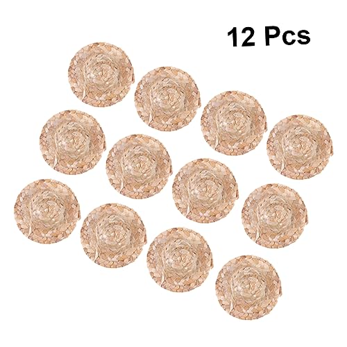 Toyvian 12 Stück Teiliges Mini Strohhüte Handgefertigte Gewebte Puppenhüte für DIY Bastelprojekte Partydekoration Langlebig und Vielseitig für Puppen und Heimdeko Toyvian 12 Stück Teiliges Mini Strohhüte Handgefertigte Gewebte Puppenhüte für DIY Bastelprojekte Partydekoration Langlebig und Vielseitig für Puppen und Heimdeko von Toyvian