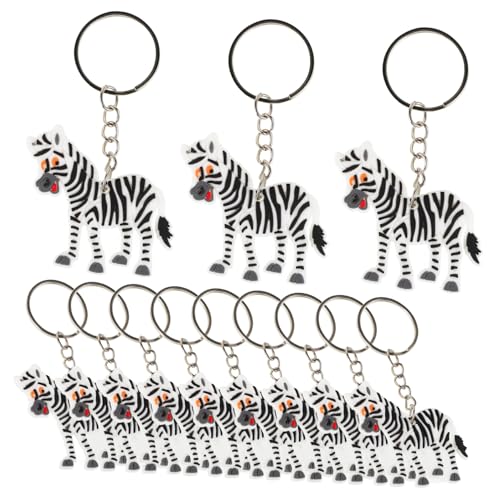 Toyvian 12 Stück Teiliges Zebra Schlüsselanhänger aus Robustem Material Lustige Cartoon Tier Anhänger für Partygeschenk und Taschenanhänger Verspieltes Design für Wilde Tiermottos Toyvian 12 Stück Teiliges Zebra Schlüsselanhänger aus Robustem Material Lustige Cartoon Tier Anhänger für Partygeschenk und Taschenanhänger Verspieltes Design für Wilde Tiermottos von Toyvian