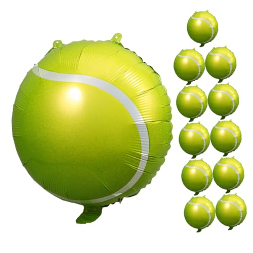 Toyvian 12 Stück Tennisballon aufblasbarer ball luftballons LED Geburtstag Zubehör für Sport-Mottopartys thematisiert Orange Partyballons Tennisballballons für Party Aluminiumfolie Green Toyvian 12 Stück Tennisballon aufblasbarer ball luftballons LED Geburtstag Zubehör für Sport-Mottopartys thematisiert Orange Partyballons Tennisballballons für Party Aluminiumfolie Green von Toyvian