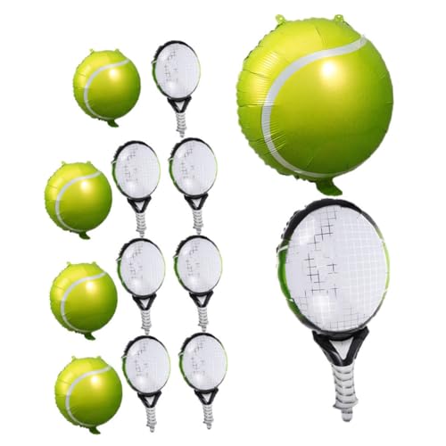 Toyvian 12 Stück Tennisschlägerballon Tennis Ball Gefälligkeiten für Sportpartys grüne luftballons Tennis Party Dekoration lustiger Tennisball Luftballons zum Thema Sport Aluminiumfolie Toyvian 12 Stück Tennisschlägerballon Tennis Ball Gefälligkeiten für Sportpartys grüne luftballons Tennis Party Dekoration lustiger Tennisball Luftballons zum Thema Sport Aluminiumfolie von Toyvian