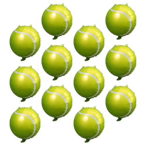 Toyvian 12St Tennisballon sphärische Luftballons Sportballons Tennis-Thema Zahlenballons Blase aufblasbarer ball dekorativer Luftballon Tennisballballons für Party Aluminiumfolie Green Toyvian 12St Tennisballon sphärische Luftballons Sportballons Tennis-Thema Zahlenballons Blase aufblasbarer ball dekorativer Luftballon Tennisballballons für Party Aluminiumfolie Green von Toyvian