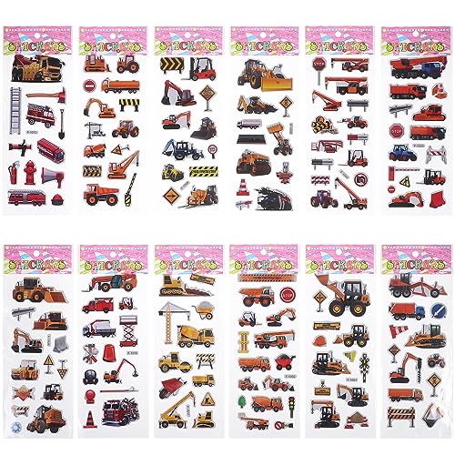 Toyvian 12Stücke Fahrzeug Aufkleber für Bagger und LKW Designs Wasserfeste Klebeaufkleber für Partys und Geburtstagsgeschenke Pädagogische Sticker für Jungen Toyvian 12Stücke Fahrzeug Aufkleber für Bagger und LKW Designs Wasserfeste Klebeaufkleber für Partys und Geburtstagsgeschenke Pädagogische Sticker für Jungen von Toyvian