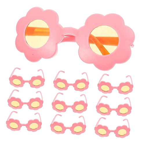 Toyvian Puppen-mini-Sonnenbrillen-Set 16-teilig Dekorative Kunststoffbrille Auffällige Requisiten Modische Brillen Für Kinderpuppen von Toyvian