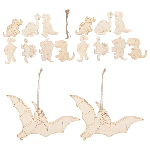 Toyvian 16 Stück Teiliges Holz Dinosaurier Bastelset Stabile Glatte Holzscheiben für DIY Kunsthandwerk Kindgerechte Sichere Dinosaurier Holzfiguren zum Bemalen und Dekorieren für Kreative Toyvian 16 Stück Teiliges Holz Dinosaurier Bastelset Stabile Glatte Holzscheiben für DIY Kunsthandwerk Kindgerechte Sichere Dinosaurier Holzfiguren zum Bemalen und Dekorieren für Kreative von Toyvian