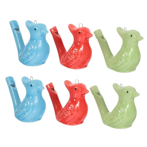 Toyvian 18 Stk Pfeife Vogel-Wassersänger Baby-Geschenk Spielzeuge Partygeschenke für Lärmmacher Partykrachmacher Erwachsener Kunsthandwerk Lautsprecher Tier reisen von Toyvian