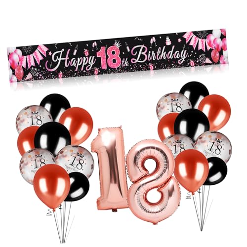 Toyvian 1Satz Geburtstagsdekoration Set mit Wechselbaren Zahlenballons Festliche Hängedekoration und Luftballons für Geburtstagsfeiern für Männer und Frauen Vielseitige Party Deko von Toyvian