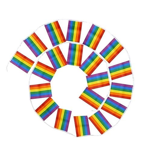 Toyvian Partydekoration 1stk Homosexuelle Flagge Regenbogen-dekore Homosexuelles Banner Gitter Hängende Fahnen Europäisch von Toyvian
