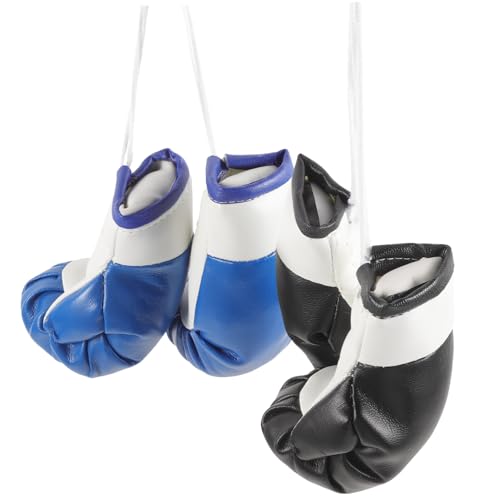 Toyvian 2 Paare Mini Boxhandschuhe Anhänger PVC Schwarz-weiß Blau-weiß Dekorative Schlüsselanhänger und Auto-deko für Boxfans Handgefertigt Rostfrei Praktische Miniatur Boxhandschuhe Toyvian 2 Paare Mini Boxhandschuhe Anhänger PVC Schwarz-weiß Blau-weiß Dekorative Schlüsselanhänger und Auto-deko für Boxfans Handgefertigt Rostfrei Praktische Miniatur Boxhandschuhe von Toyvian