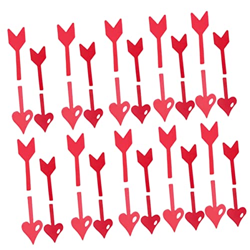 Toyvian 2sets Valentinstag Cupcake Topper Kuchen Toer Backen Dekorationen Tasse Kuchen Tasse 20 Stücke * 2 von Toyvian