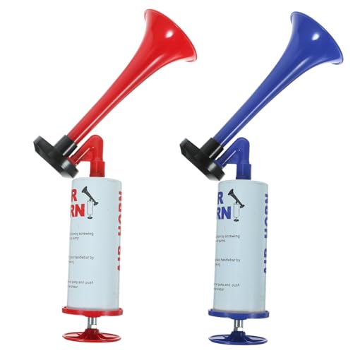 Toyvian 2 Stück Handpumpe Fanfare Lufthorn Lautes Cheer Horn für Fußballspiele Sportveranstaltungen Feiern für Konzerte Hochzeiten Partys Toyvian 2 Stück Handpumpe Fanfare Lufthorn Lautes Cheer Horn für Fußballspiele Sportveranstaltungen Feiern für Konzerte Hochzeiten Partys von Toyvian