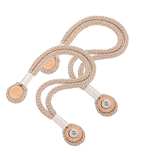 Toyvian 2 Stück Magnetische Vorhang Raffhalter aus Retro Starkem Magnetverschluss Stilvolle Gardinenbänder zum Binden und Fixieren von Vorhängen Geeignet für Wohnzimmer Schlafzimmer Büro von Toyvian