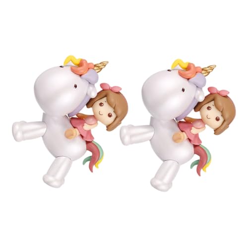 Toyvian 2 Stück Teiliges Einhorn Mädchen Cake Topper PVC Figur Tortendekoration für Geburtstag Shower Party Tischdekoration Kuchenornament Toyvian 2 Stück Teiliges Einhorn Mädchen Cake Topper PVC Figur Tortendekoration für Geburtstag Shower Party Tischdekoration Kuchenornament von Toyvian