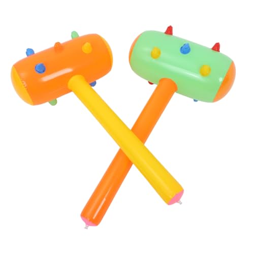 Toyvian 2 Stücke Bunte Aufblasbare PVC Hämmer Luftspielzeug für Jungen und Mädchen Ab Jahren Lustige Party Requisiten für Zuhause und Outdoor Spaß Zufällige Farbe von Toyvian