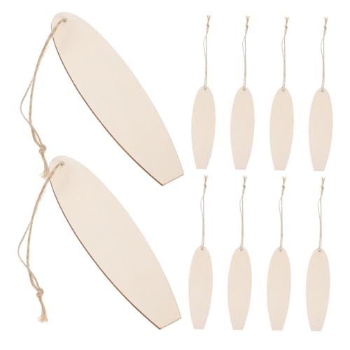 Toyvian 20 Stück Holz Surfbrett Hängeornamente DIY Bastel Holz Ausschnitte Unvollendete Surfbrett Schilder für Strand Themen Deko Vielseitige Hängende Dekorationen von Toyvian