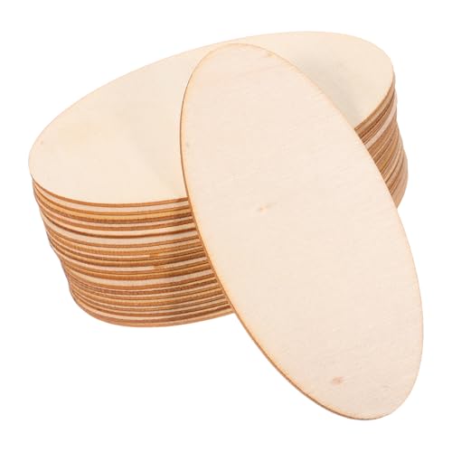 Toyvian 20 Stück Holzausschnitte zum Basteln: Ovale Holzstücke zum Basteln, rustikale Holzscheiben – unbehandelte Holzausschnitte zum Bemalen, für DIY-Projekte, Kunstunterricht Toyvian 20 Stück Holzausschnitte zum Basteln: Ovale Holzstücke zum Basteln, rustikale Holzscheiben – unbehandelte Holzausschnitte zum Bemalen, für DIY-Projekte, Kunstunterricht von Toyvian