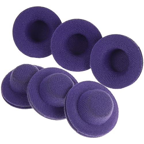 Toyvian 20 Stück Hut Zubehör klein Cowgirl-Hut winzig Miniatur Party doll Accessories verkleidungsaccessoires Puppenhut für Verkleidung Geschenkhut Mini-Hüte Plastik Violett von Toyvian