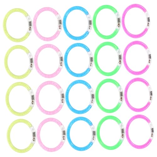 Toyvian 20 Stück Leuchtende Diy-armbänder, Leuchtendes Diy-zubehör, Leuchtende Spielzeug-party, Leuchtende Requisiten von Toyvian