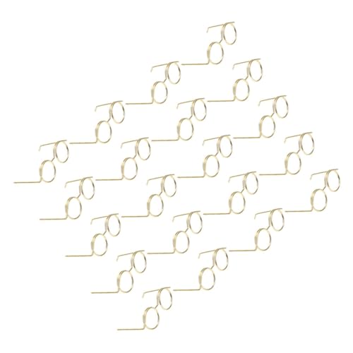 Toyvian 20 Stück Metallbrille Puppengläser Zum Basteln Puppenzubehör Miniatur-Brillen-Requisiten Brillenrequisiten Zum Anziehen Minipuppenbrille Minibrille Für Puppen Mini-Brille Golden Toyvian 20 Stück Metallbrille Puppengläser Zum Basteln Puppenzubehör Miniatur-Brillen-Requisiten Brillenrequisiten Zum Anziehen Minipuppenbrille Minibrille Für Puppen Mini-Brille Golden von Toyvian