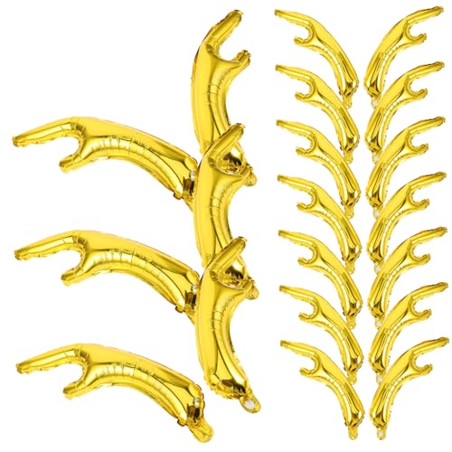 Toyvian 20 Stück Teiliges Goldene Rentier Geweih Folienballons Einfach Aufzublasen Festliche Weihnachtsdeko für Kinderpartys und Thematische Feiern Kreatives Rentier Horn Design für Foto von Toyvian