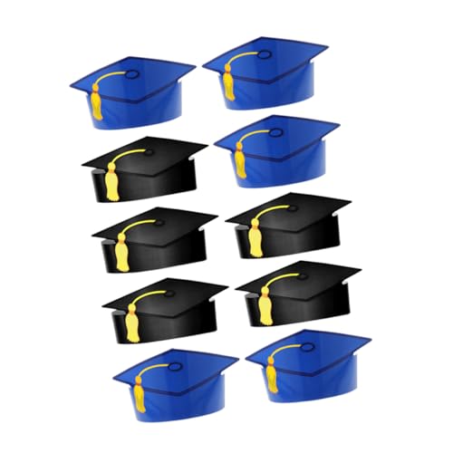Toyvian 20 Stück Teiliges Papier-abschlussmützen in Schwarz und Blau DIY Doktorhut Partydekoration für Abiturfeier Leichte Tragbare Graduation Caps mit Falschen Quasten für Schulabschluss Toyvian 20 Stück Teiliges Papier-abschlussmützen in Schwarz und Blau DIY Doktorhut Partydekoration für Abiturfeier Leichte Tragbare Graduation Caps mit Falschen Quasten für Schulabschluss von Toyvian