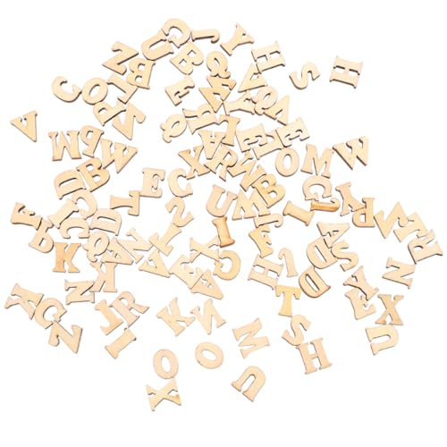 Toyvian Handgefertigte Unlackierte Holzbuchstaben Englische Buchstaben Für Dekorations- Und Bastelprojekte 15 Mm Größe von Toyvian