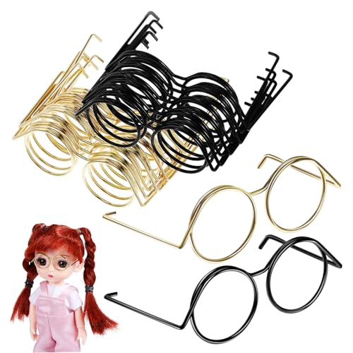 Toyvian 20St Puppenbrille Pats-Armbänder für hochwertige Griffe Zauberstab Puppen Kleidung für puppenkleidung Spielzeuge Glas zum Basteln metallische Gläser Kupfer Toyvian 20St Puppenbrille Pats-Armbänder für hochwertige Griffe Zauberstab Puppen Kleidung für puppenkleidung Spielzeuge Glas zum Basteln metallische Gläser Kupfer von Toyvian