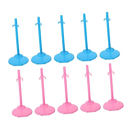 Toyvian 20 Stück Universal-puppenständer Puppenhalter Kunststoffhalter Für Mädchenspielzeug Stabiler Und Benutzerfreundlicher Ständer Für Die Puppenanzeige von Toyvian