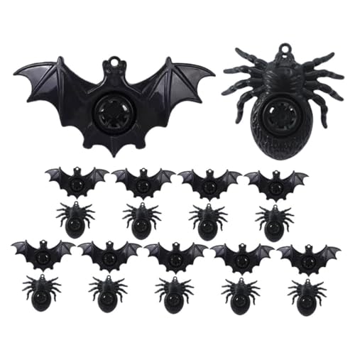 Toyvian 20Stücke Spider Whistle Halloween Party Pfeifen für Geräuschmacher für Feste und Mitgebsel Sicheres Kunststoffmaterial Spaß und Dekoration von Toyvian