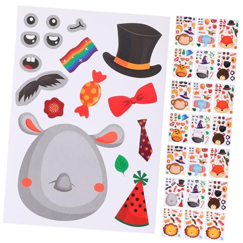 Toyvian Blatt Aufkleber für Tier Puzzle Sticker zur Belohnung und Motivation im Klassenzimmer DIY Handwerksaufkleber für Positive Bestärkung und Kreative Dekoration Toyvian Blatt Aufkleber für Tier Puzzle Sticker zur Belohnung und Motivation im Klassenzimmer DIY Handwerksaufkleber für Positive Bestärkung und Kreative Dekoration von Toyvian