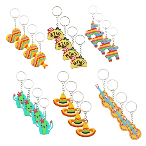 Toyvian 24 Stück Teiliges Mexikanisches Fiesta Party Deko Schlüsselring Geschenk für Sommerfest Geburtstagsfeier Mexikanisches Thema Schlüsselanhänger Geschenkidee Toyvian 24 Stück Teiliges Mexikanisches Fiesta Party Deko Schlüsselring Geschenk für Sommerfest Geburtstagsfeier Mexikanisches Thema Schlüsselanhänger Geschenkidee von Toyvian