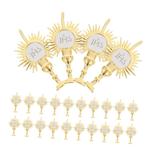 Toyvian 24 Stück Teiliges Religiöse Party Ornamente Holy Light Topper Vintage Stil Widerstandsfähige Festtagsdeko für Kirchen und Glaubensfeiern Symbol Toyvian 24 Stück Teiliges Religiöse Party Ornamente Holy Light Topper Vintage Stil Widerstandsfähige Festtagsdeko für Kirchen und Glaubensfeiern Symbol von Toyvian