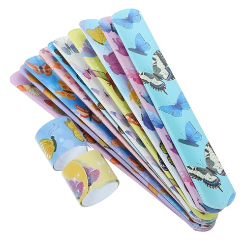 Toyvian 24 Stück Teiliges Schmetterling Schnapparmband Bunte Cartoon Slap Bracelets für Partygeschenke Leichtes Handliches Klatscharmband Geeignet für Geburtstagsfeiern und Tanzpartys Toyvian 24 Stück Teiliges Schmetterling Schnapparmband Bunte Cartoon Slap Bracelets für Partygeschenke Leichtes Handliches Klatscharmband Geeignet für Geburtstagsfeiern und Tanzpartys von Toyvian