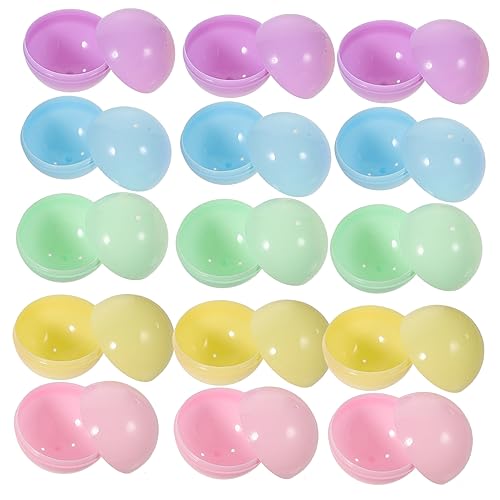Toyvian 25 Stück Befüllbare Plastikeier für Ostern Verschiedenen Farben für Dekoration und Überraschungen und Partys von Toyvian