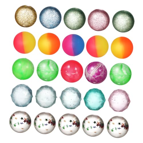 Toyvian 25 Stück Spielzeugball springball für Bouncy Ball für Bälle für Bällebad Springen sensorisch prallen Party Hüpfbälle Masse farbige Kugeln Karnevalspreise Gummi Toyvian 25 Stück Spielzeugball springball für Bouncy Ball für Bälle für Bällebad Springen sensorisch prallen Party Hüpfbälle Masse farbige Kugeln Karnevalspreise Gummi von Toyvian