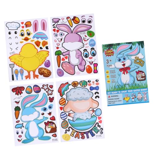 Toyvian 25blätter Aufkleber Für Ostern Kreative Mix Sticker Für Junge Mädchen Bastelprojekte Und Partyspiele Cover Designs Je von Toyvian