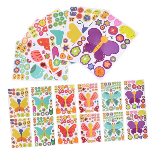 Toyvian 27blätter Schmetterlings-Puzzle-Aufkleber Kreative Karton-Sticker Für Partys Und Bastelprojekte Farbenfrohe Belohnungsaufkleber Für Unvergessliche Toyvian 27blätter Schmetterlings-Puzzle-Aufkleber Kreative Karton-Sticker Für Partys Und Bastelprojekte Farbenfrohe Belohnungsaufkleber Für Unvergessliche von Toyvian