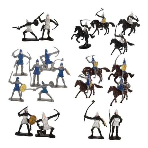 Toyvian 28 Stück Modell Von Soldaten Und Pferden Sandtischleute Sandtisch Menschen Figur Menschenfiguren Für Menschen Modellieren Tischdekorationen Aus Sand Mini-soldatenfiguren von Toyvian