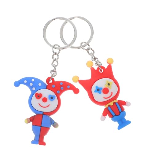 Toyvian 2St Clown-Puppen-Schlüsselanhänger Plüsch Clown-Schlüssel Schild zappeln Gürtel handtaschen Dekoration lustige schlüsselanhänger Clown-Gastgeschenke Schlüsselanhänger-Anhänger PVC Toyvian 2St Clown-Puppen-Schlüsselanhänger Plüsch Clown-Schlüssel Schild zappeln Gürtel handtaschen Dekoration lustige schlüsselanhänger Clown-Gastgeschenke Schlüsselanhänger-Anhänger PVC von Toyvian