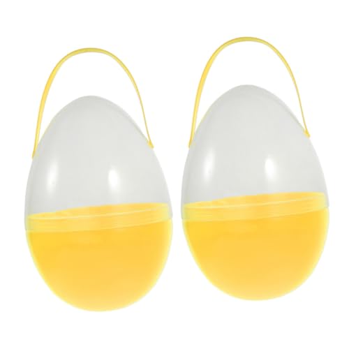 Toyvian 2Stück Jumbo Ostereier mit Griff Leere Plastikeier für Kreative Bastelideen und Osterdekoration für Familienfeiern und Schulaktivitäten Toyvian 2Stück Jumbo Ostereier mit Griff Leere Plastikeier für Kreative Bastelideen und Osterdekoration für Familienfeiern und Schulaktivitäten von Toyvian